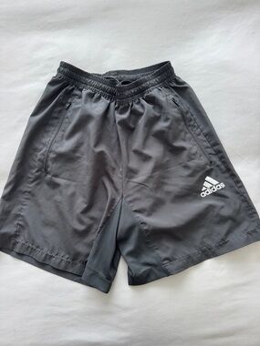 adidas boys Dark Gray Performance Athletic Shorts